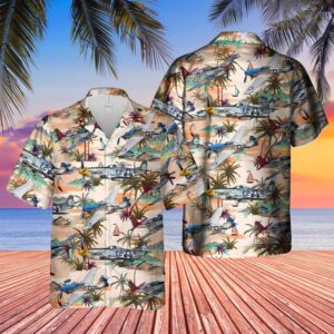 North American P-51 Mustang Hawaiian Shirt –…