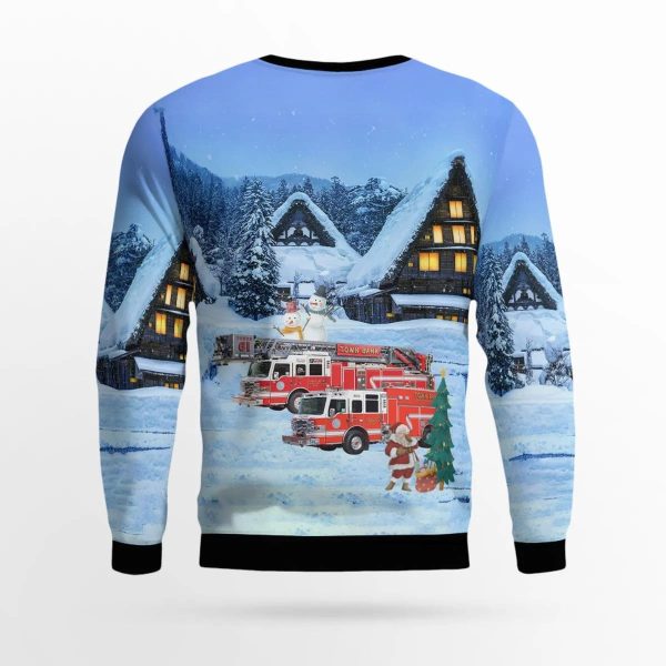 North Cape May, NJ, Lower Township Fire District No.2 AOP Ugly Sweater – Gifts For Firefighters In North Cape May, NJ