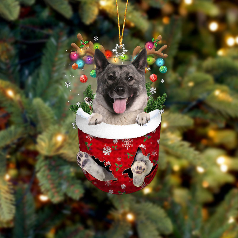 Norwegian Elkhound In Snow Pocket Christmas Ornament Flat Dog Ornament,Christmas Shape Ornament, Happy Christmas Ornament Norwegian Elkhound In Snow Pocket Christmas Ornament Flat Dog Ornament,Christmas Shape Ornament, Happy Christmas Ornament
