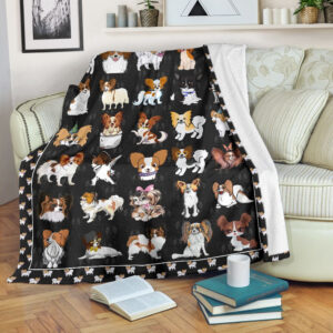 Old Papillon Fleece Throw Blanket – Pendleton…