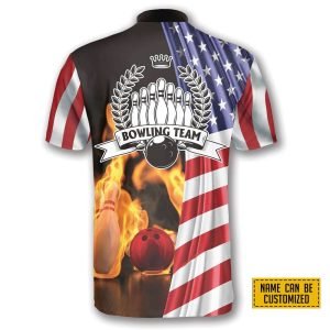 On Fire Us Flag Bowling Personalized Names And Team Jersey Shirt Gift For Bowling Enthusiasts 4 vwknwv.jpg