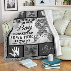 Once Upon Boy Brain Tumor Fleece Throw…