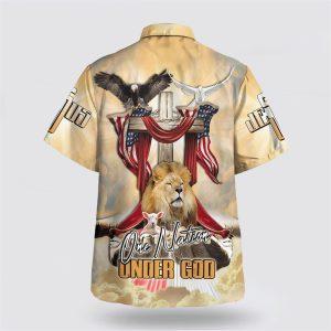 One Nation Under God America Flag Lion And The Lamb Jesus Hawaiian Shirt Gifts For Jesus Lovers 2 anjfpq.jpg