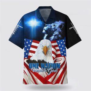 One Nation Under God American Eagle Hawaiian Shirt Gifts For Christian Families 1 xlqsg0.jpg