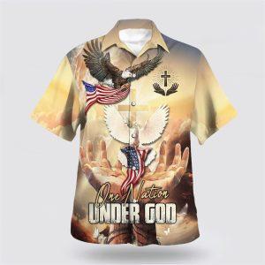 One Nation Under God American Eagle Jesus Hawaiian Shirt Gifts For Christian Families 1 dquego.jpg