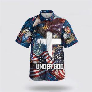 One Nation Under God American Flag Christian…