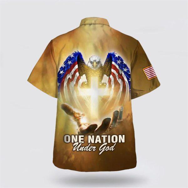 One Nation Under God American Hawaiian Shirt – Gifts For Christian Families
