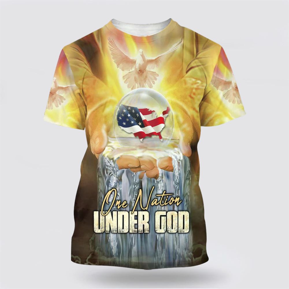 One Nation Under God Hand Hold Earth Dove – Gifts For Christians