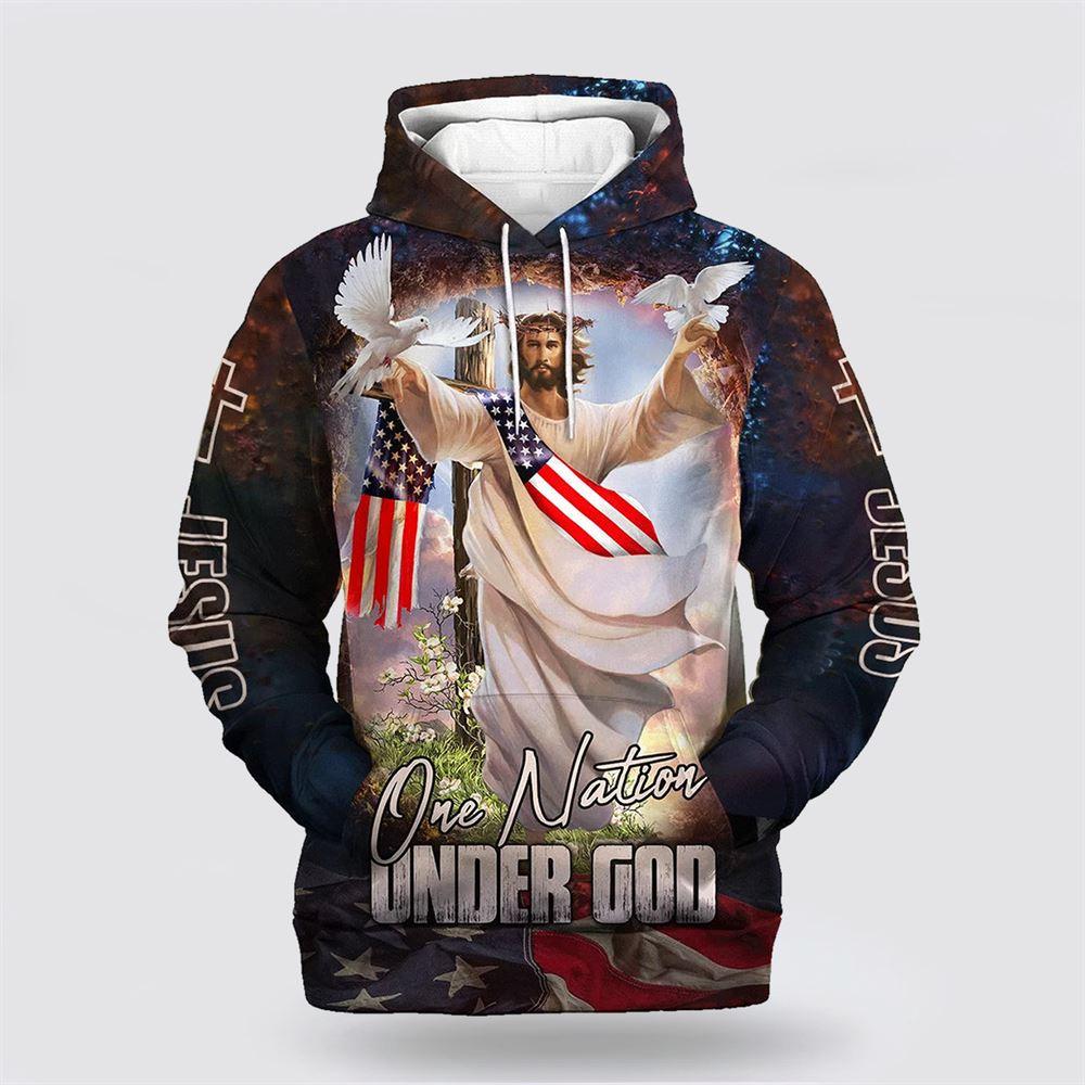 One Nation Under God Hoodie Jesus Dove All Over Print 3D Hoodies Jesus All Over Print 3D Hoodie – Gifts For Christians One Nation Under God Hoodie Jesus Dove All Over Print 3D Hoodies Jesus All Over Print 3D Hoodie – Gifts For Christians