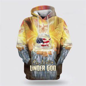 One Nation Under God Hoodies Men &…