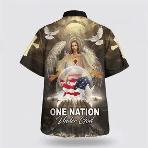 One Nation Under God Jesus American Eagle Hawaiian Shirt Gifts For Christian Families 2 myryyq.jpg