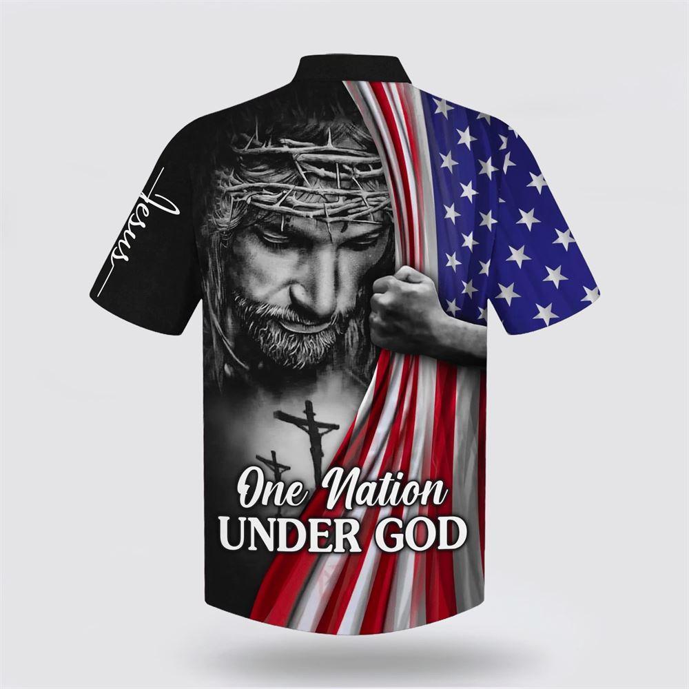 One Nation Under God Jesus American Hawaiian Shirt – Gifts For Christian Families One Nation Under God Jesus American Hawaiian Shirt – Gifts For Christian Families