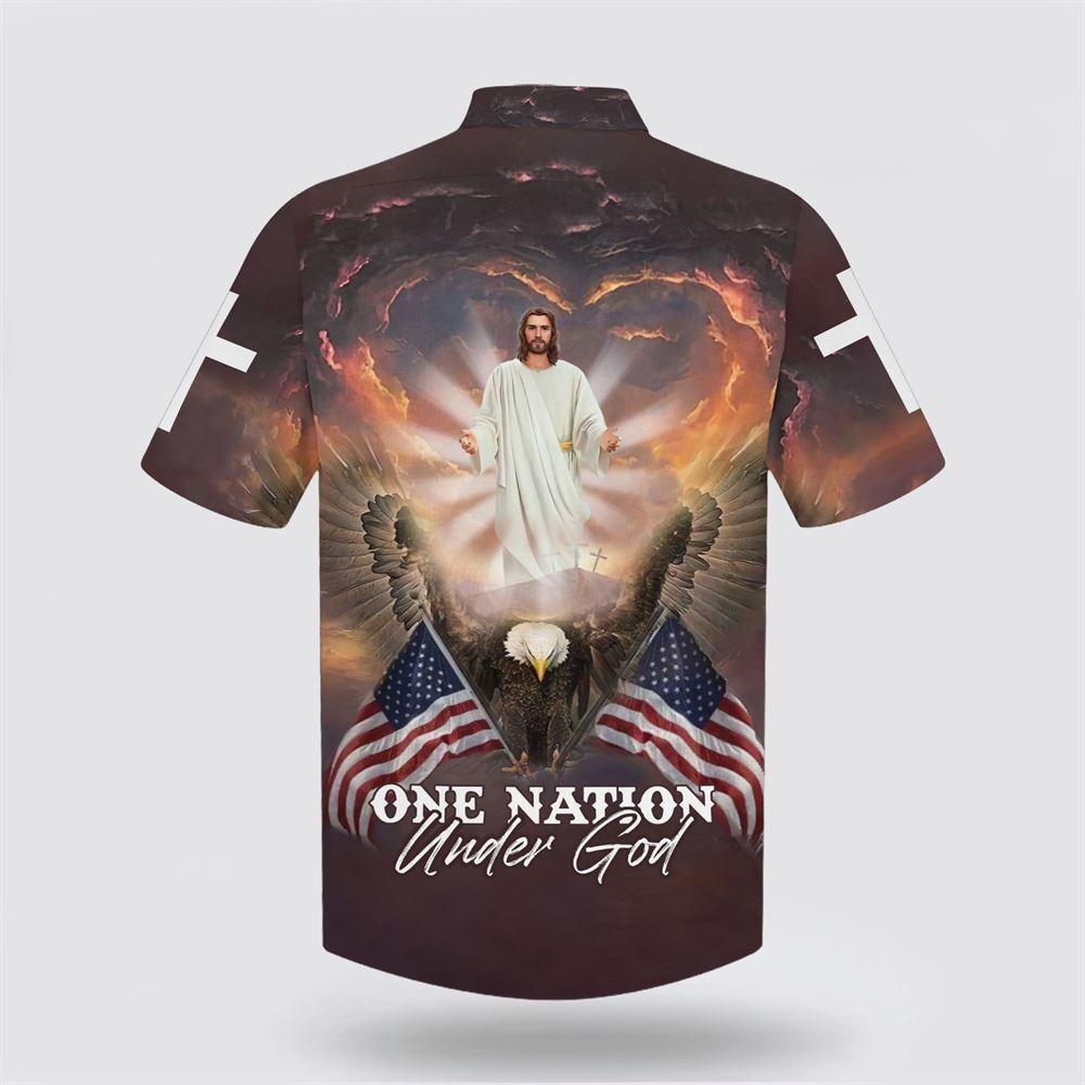 One Nation Under God Jesus Arms Wide Open Hawaiian Shirts – Gifts For Christian Families One Nation Under God Jesus Arms Wide Open Hawaiian Shirts – Gifts For Christian Families