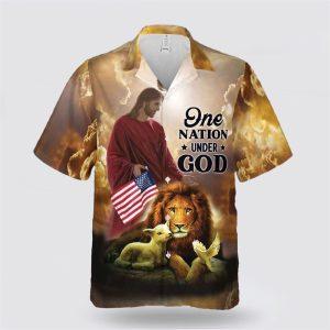 One Nation Under God Jesus Christian Hawaiian…