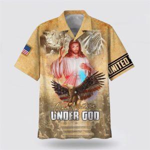 One Nation Under God Jesus Eagle Hawaiian…