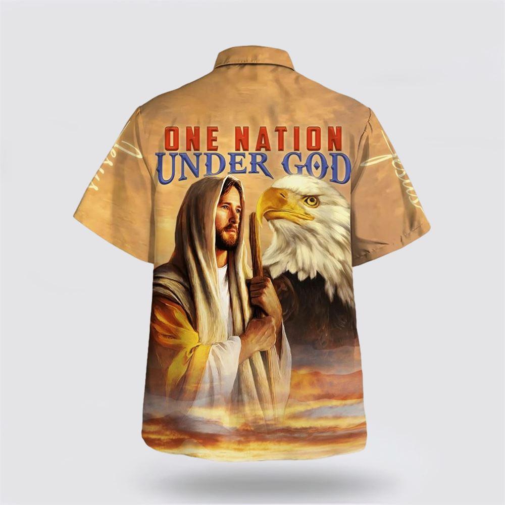 One Nation Under God Jesus Hawaiian Shirt – Gifts For Christian Families One Nation Under God Jesus Hawaiian Shirt – Gifts For Christian Families