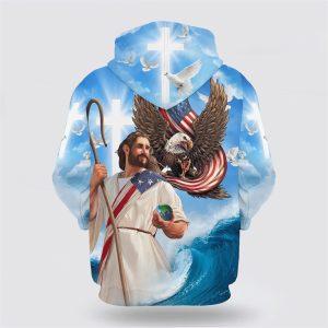 One Nation Under God Jesus Holding Earth All Over Print 3D Hoodie Gifts For Christians 2 h4uk1p.jpg