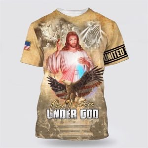 One Nation Under God Shirts Jesus And Eagle American Flag Gifts For Christians 1 fzjqpd.jpg