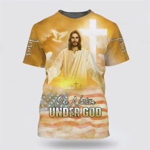 One Nation Under God Shirts Jesus Arms…