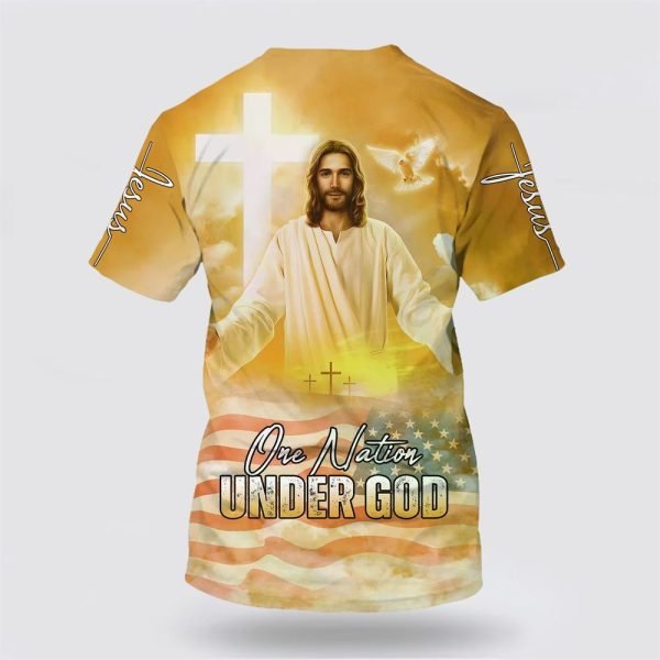 One Nation Under God Shirts Jesus Arms Wide Open – Gifts For Christians