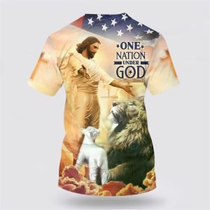 One Nation Under God Shirts Jesus Lion Of Judah Lamb Of God Gifts For Christians 2 gkk73o.jpg