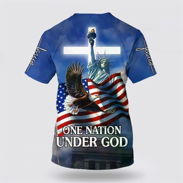 One Nation Under God Shirts July 4th Statue Of Liberty – Gifts For Christians