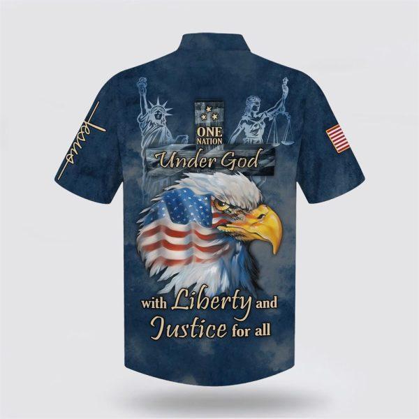 One Nation Under God With Liberty And Justice Hawaiian Shirts – Gifts For Christian Families