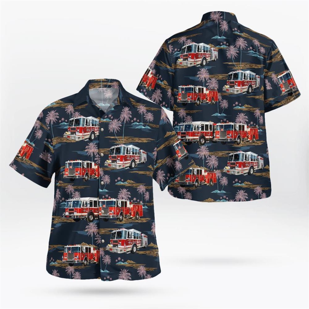 Ossining, NY, Ossining Volunteer Fire Department Holla Hose Company #5 Hawaiian Shirt – Gifts For Firefighters In Ossining
