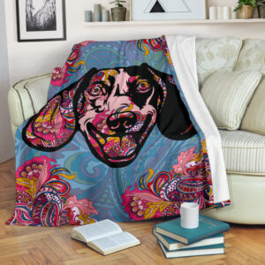 Paisley Dachshund Fleece Throw Blanket – Pendleton…