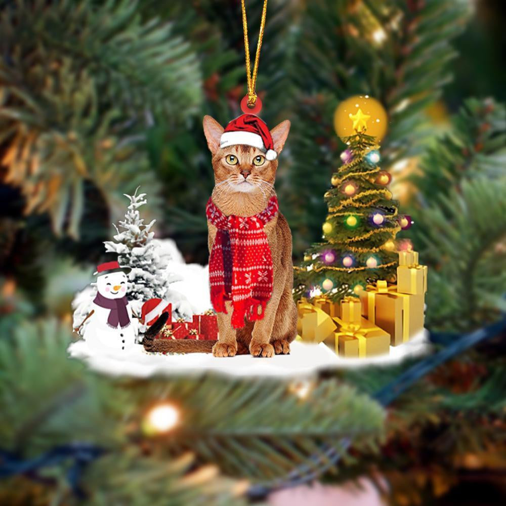 Pamaheart Abyssinian Cat Christmas Ornament Dog Ornament, Car Ornament, Christmas Ornament, Christmas Decor Pamaheart Abyssinian Cat Christmas Ornament Dog Ornament, Car Ornament, Christmas Ornament, Christmas Decor