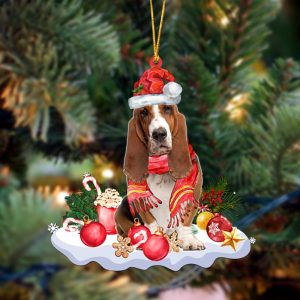 Pamaheart Basset Hound-Better Christmas Hanging Ornament, Happy…