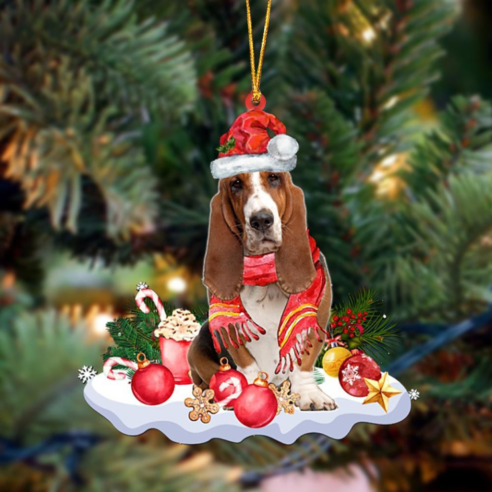 Pamaheart Basset Hound-Better Christmas Hanging Ornament, Happy Christmas Ornament, Car Ornament, Dog Memorial Gift Pamaheart Basset Hound-Better Christmas Hanging Ornament, Happy Christmas Ornament, Car Ornament, Dog Memorial Gift