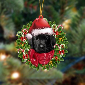 Pamaheart Black Labrador Pup-Xmas Bandana Hanging Ornament,…