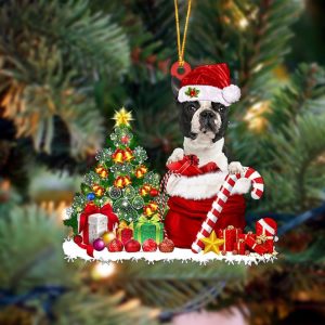Pamaheart Boston Terrier Gift Bag Merry Christmas…