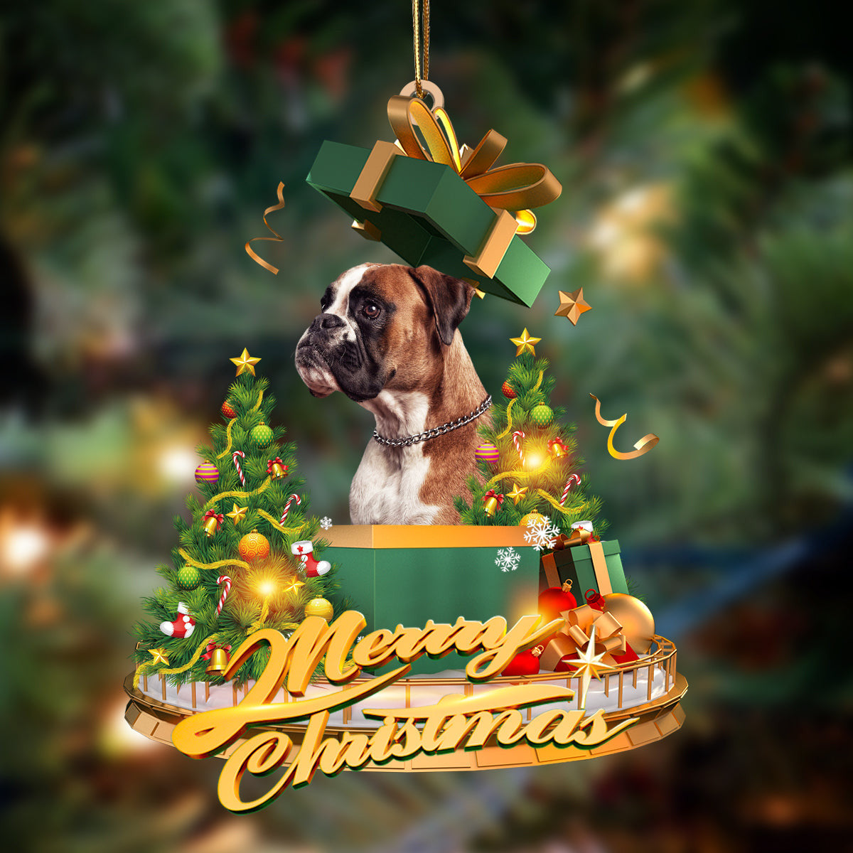 Pamaheart Boxer-Christmas Gifts&Dogs Hanging Ornament, Happy Christmas Ornament, Car Ornament Pamaheart Boxer-Christmas Gifts&Dogs Hanging Ornament, Happy Christmas Ornament, Car Ornament
