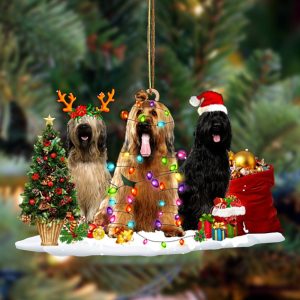 Pamaheart Briard-Christmas Dog Friends Hanging Ornament, Happy…
