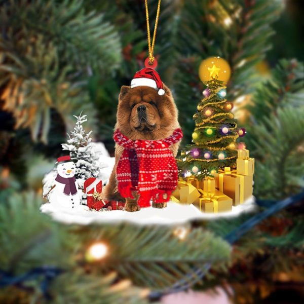 Pamaheart Chow Chow Christmas Ornament Dog Ornament, Car Ornament, Christmas Ornament, Dog Memorial Gift