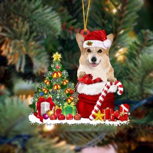 Pamaheart Corgi Gift Bag Merry Christmas Ornament…