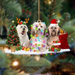 Pamaheart Havanese-Christmas Dog Friends Hanging Ornament, Happy…