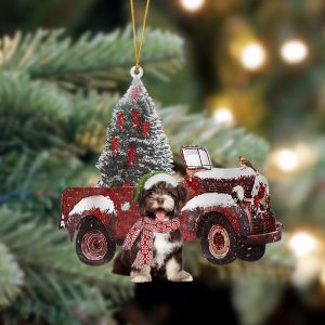 Pamaheart Havanese-Christmas Truck Two Sided Ornament, Happy…