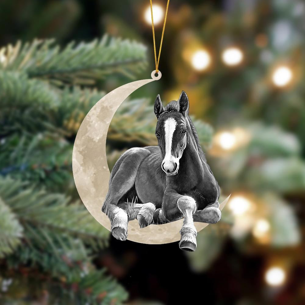 Pamaheart Horse Sits On The Moon Hanging Ornament Dog Ornament, Car Ornament, Christmas Ornament Pamaheart Horse Sits On The Moon Hanging Ornament Dog Ornament, Car Ornament, Christmas Ornament
