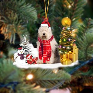 Pamaheart Old English Sheepdog Christmas Ornament Dog…