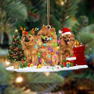 Pamaheart Pomeranian-Christmas Dog Friends Hanging Ornament, Happy…