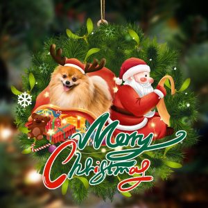 Pamaheart Pomeranian Santa & Dog Hanging Ornament,…