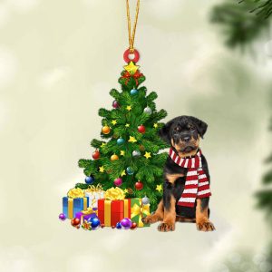 Pamaheart Rottweiler Christmas Star Hanging Ornament, Happy…