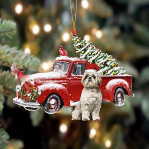 Pamaheart Shih Tzu-Cardinal Truck Two Sided Ornament,…