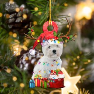 Pamaheart Westies Christmas Shape Ornament, Happy Christmas…