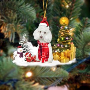 Pamaheart White Poodle Christmas Ornament Dog Ornament,…
