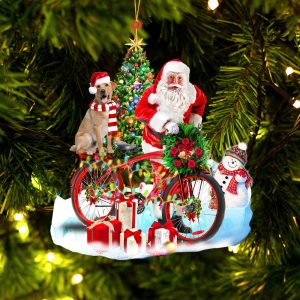 Pamaheart Yellow Labrador Retriever On Santa’s Bike…