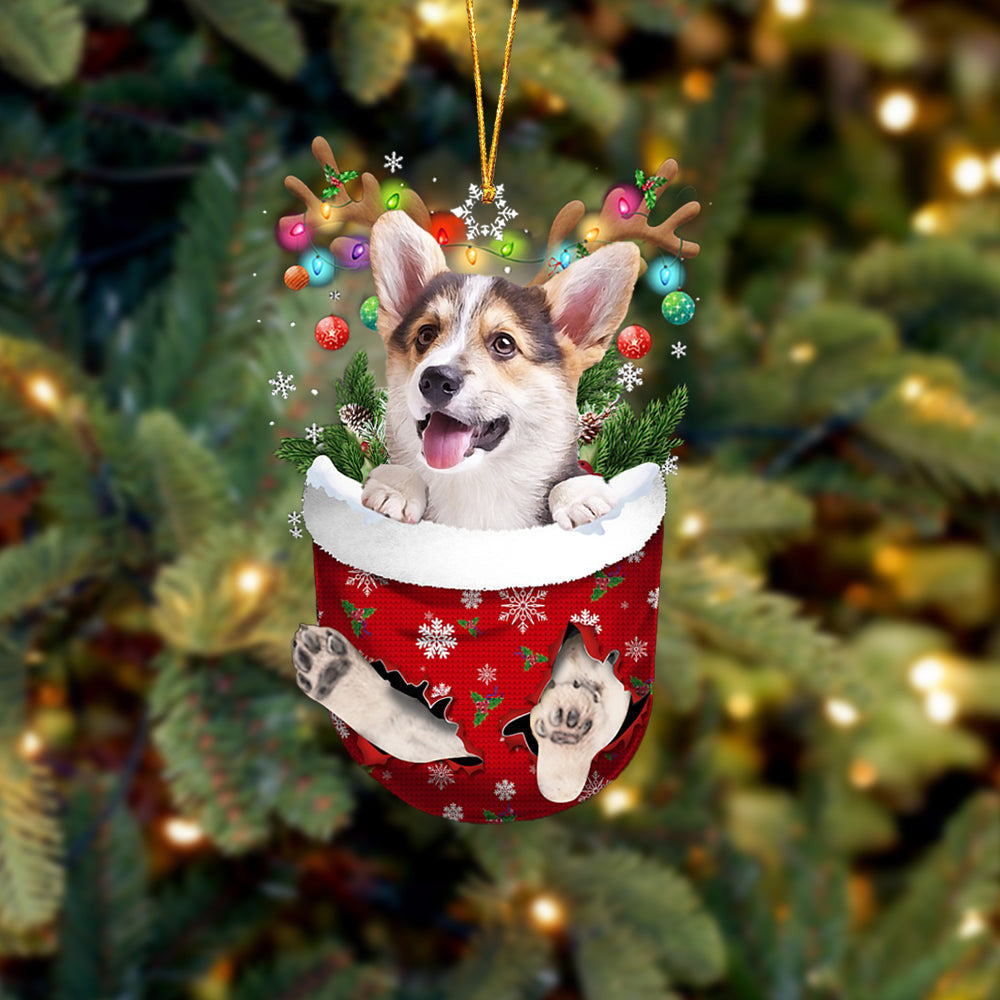 Pembroke Welsh Corgi In Snow Pocket Christmas Ornament – Flat Acrylic Dog Ornament – Gifts For Pet Lovers Pembroke Welsh Corgi In Snow Pocket Christmas Ornament – Flat Acrylic Dog Ornament – Gifts For Pet Lovers